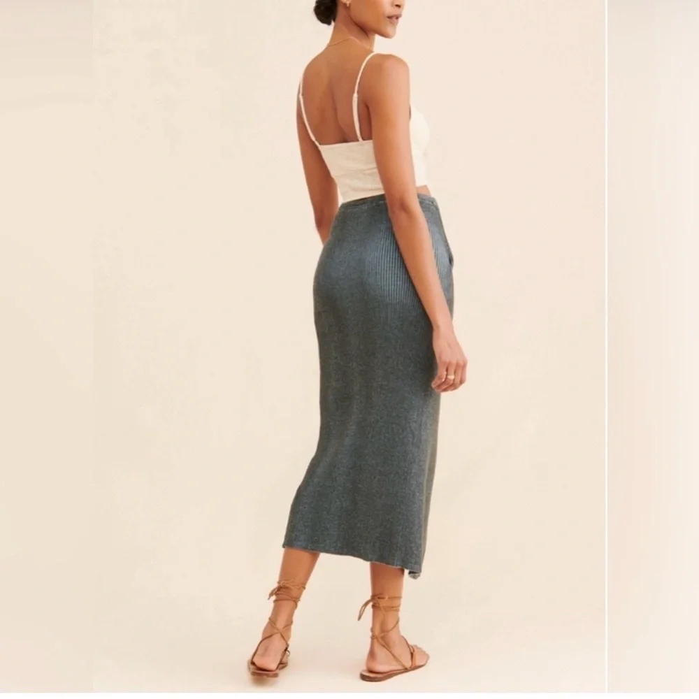 Free People Charcoal Pencil Skirt